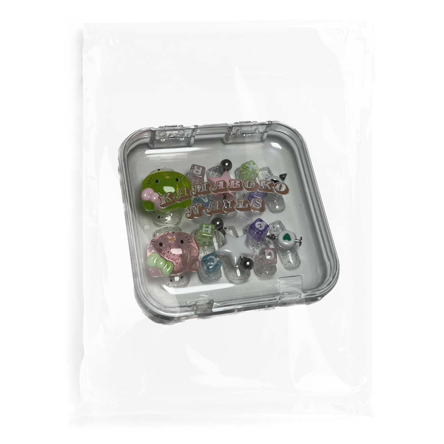 @Y2K ice cube press-on nails
