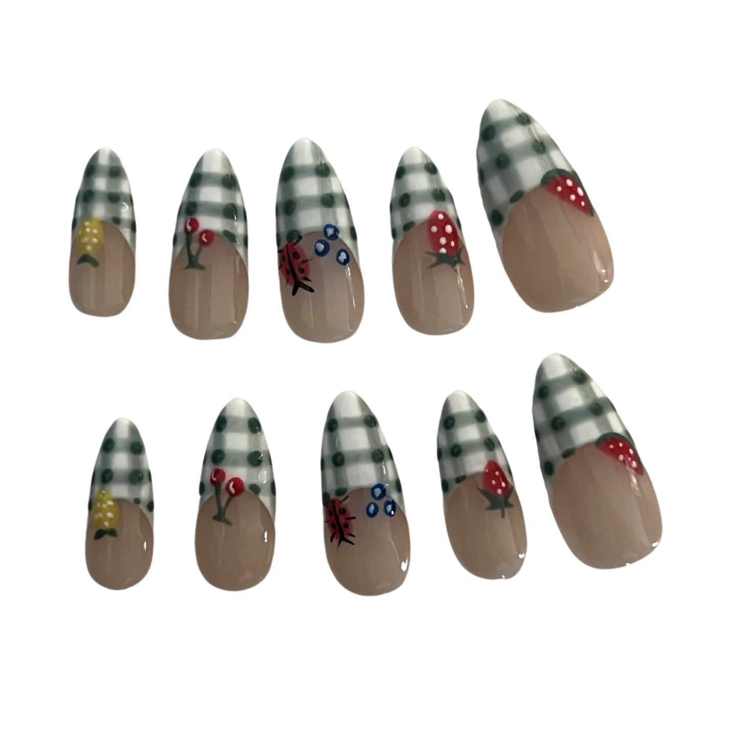 Old time press-on nails