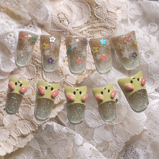 Pompompurin day press-on nails
