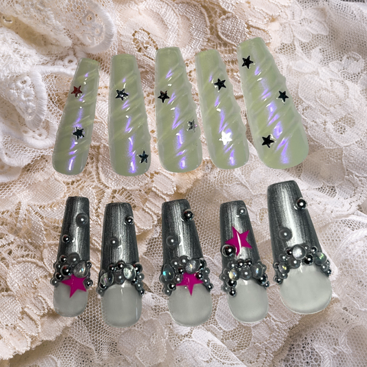 Aurora press-on nails