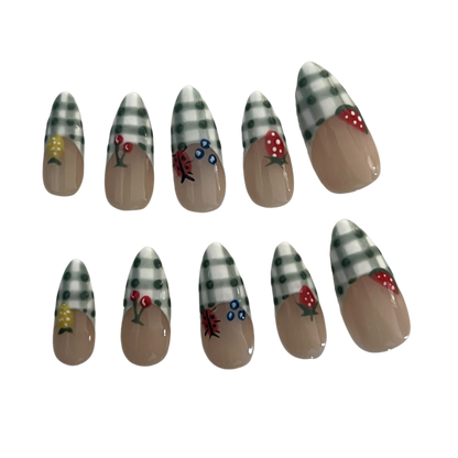 Old time press-on nails