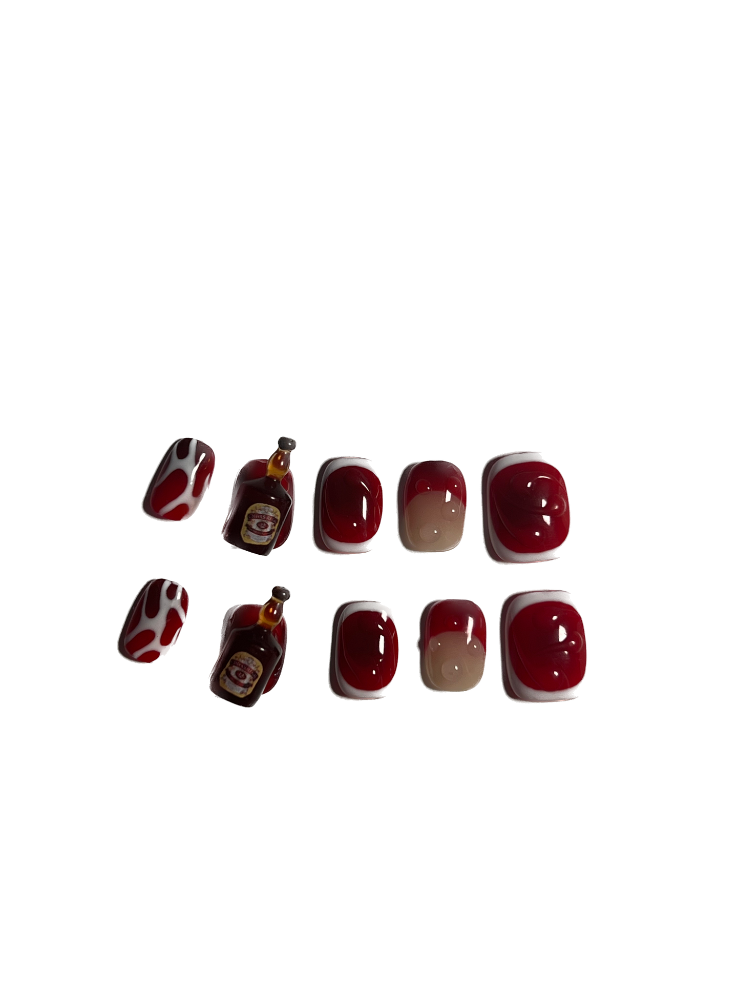 Drunk vampire press-on nails